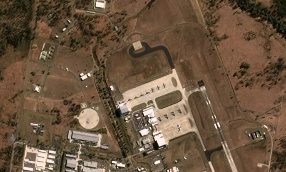 Les quatre B-2 en Australie.