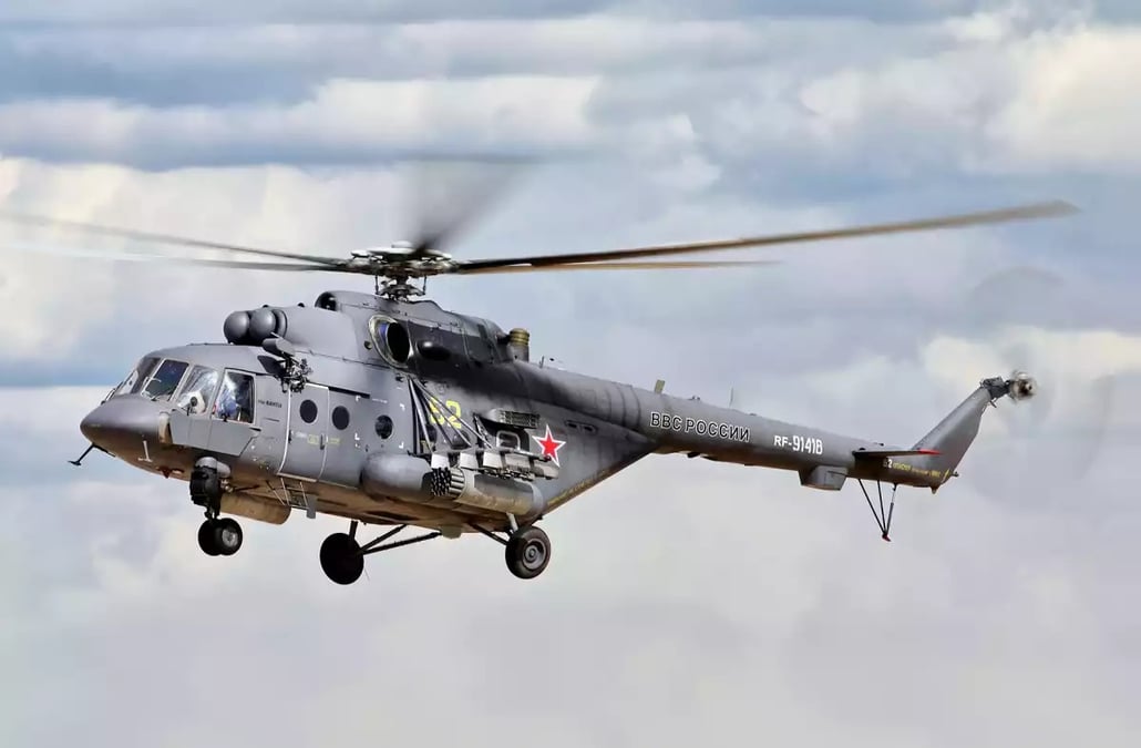Un Mil Mi-17 de l'armée de l'air russe, photographié en 2015.