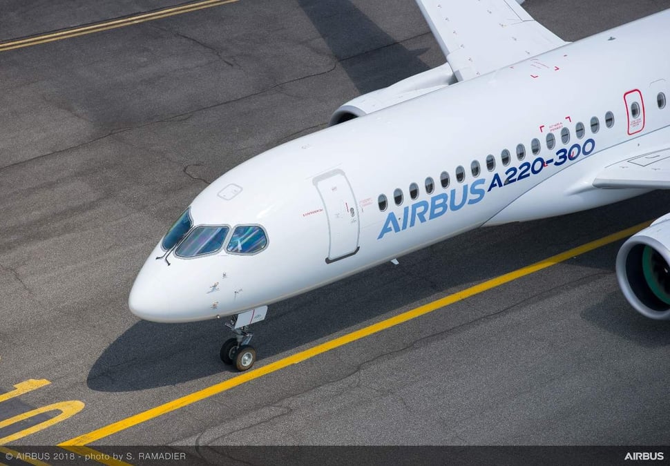 Les 120 A220-300 vont gonfler les ventes d'Airbus en 2018.
