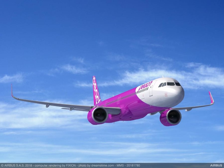 Peach Aviation exploitera ses Airbus A321LR à partir de 2020.
