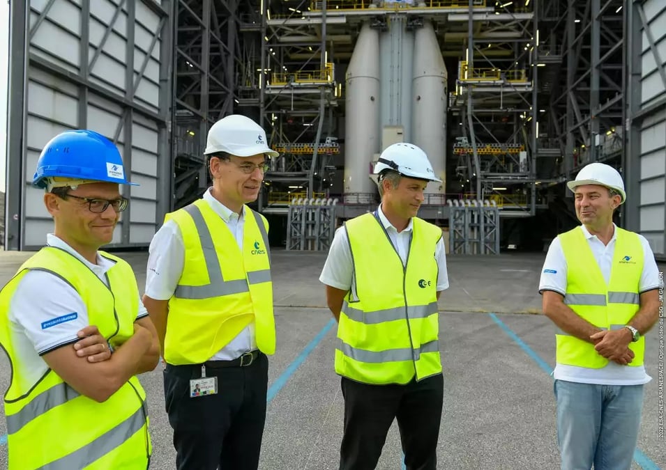 Visite dirigeants @ESA-CNES-ArianeGroup-Arianespace-CSG Service Optique