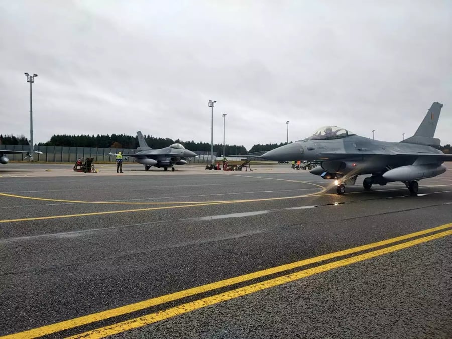 F-16 belges Amari Estonie octobre 2022.
