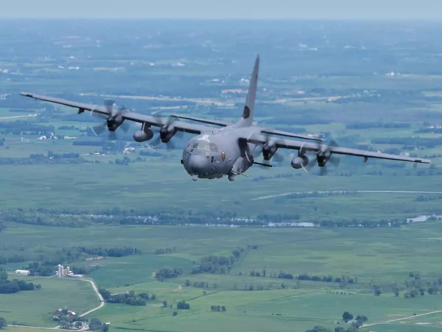 AC-130J Ghostrider durant EAA AirVenture Oshkosh 30 juillet 2021.