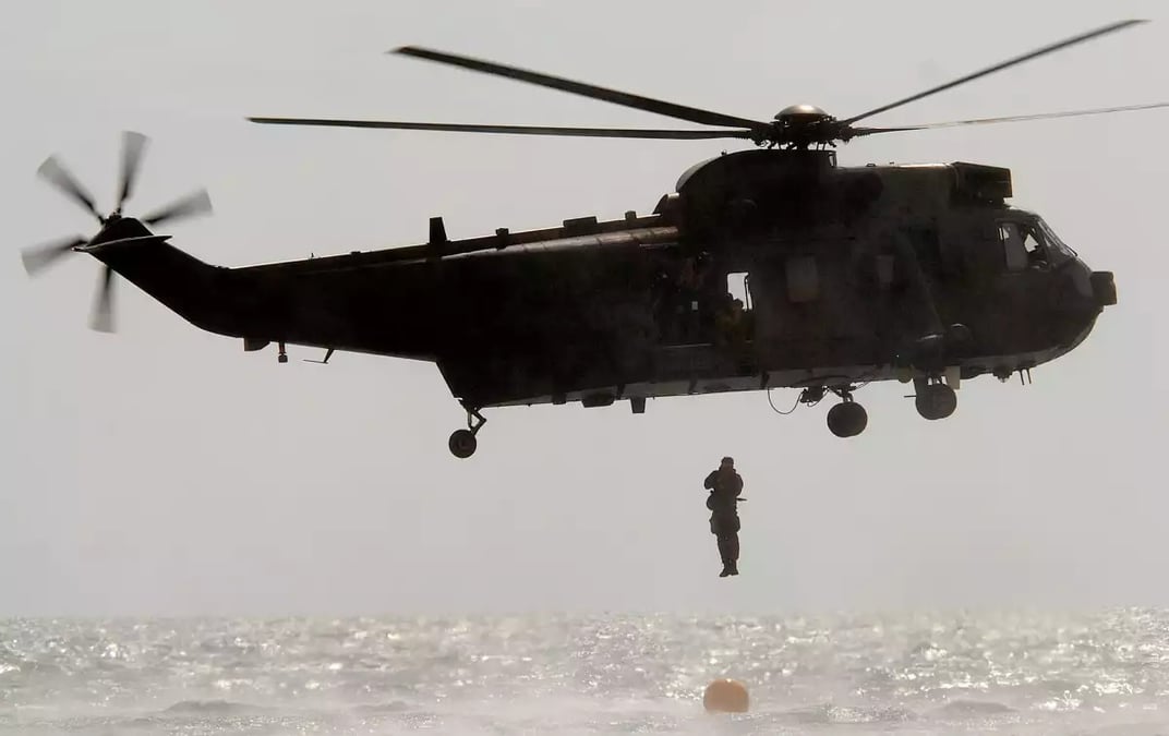 WS-61 Westland Sea King de la Royal Navy.