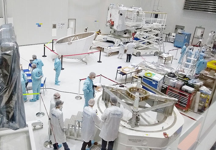 BepiColombo en salle blanche, le 29 juin