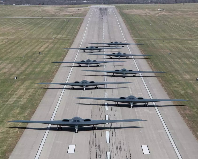 Elephant walk B-2 Spirit Whiteman AFB