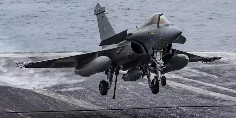 Rafale M à l'appontage.