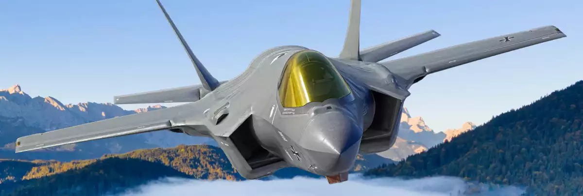F-35A allemand représentation informatique.