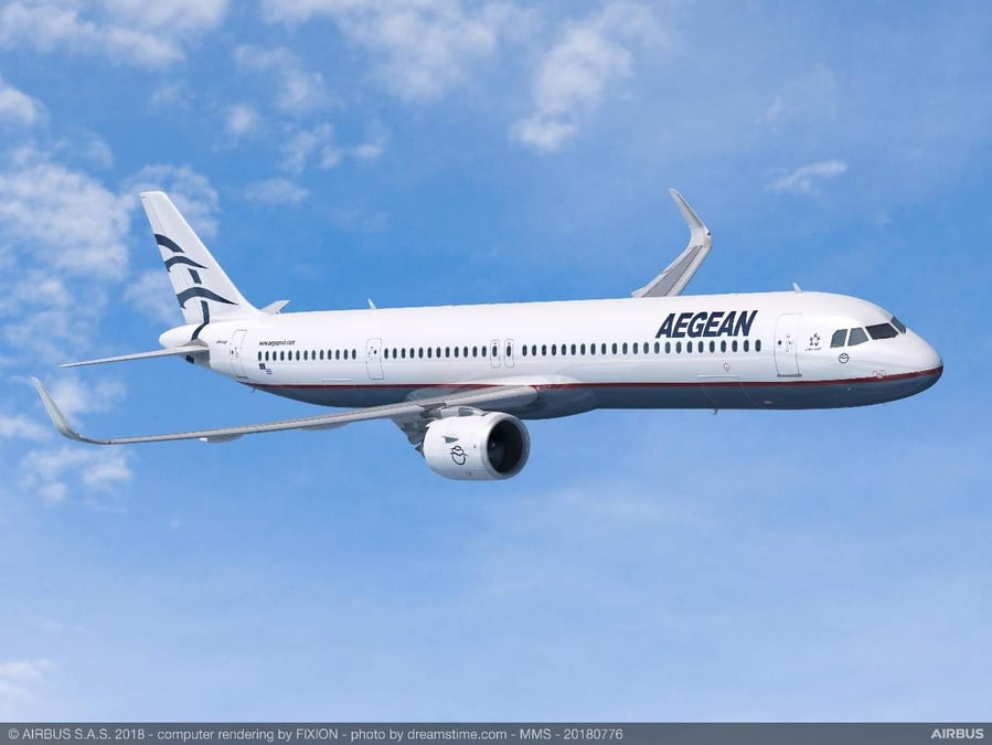 Aegean Airlines commande ferme 10 Airbus A321neo et 20 A320neo.