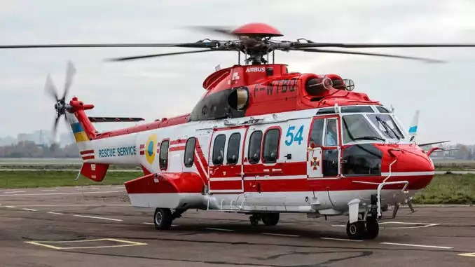 H-225 Super Puma du ministère des Affaires intérieures de l'Ukraine (MVS).
