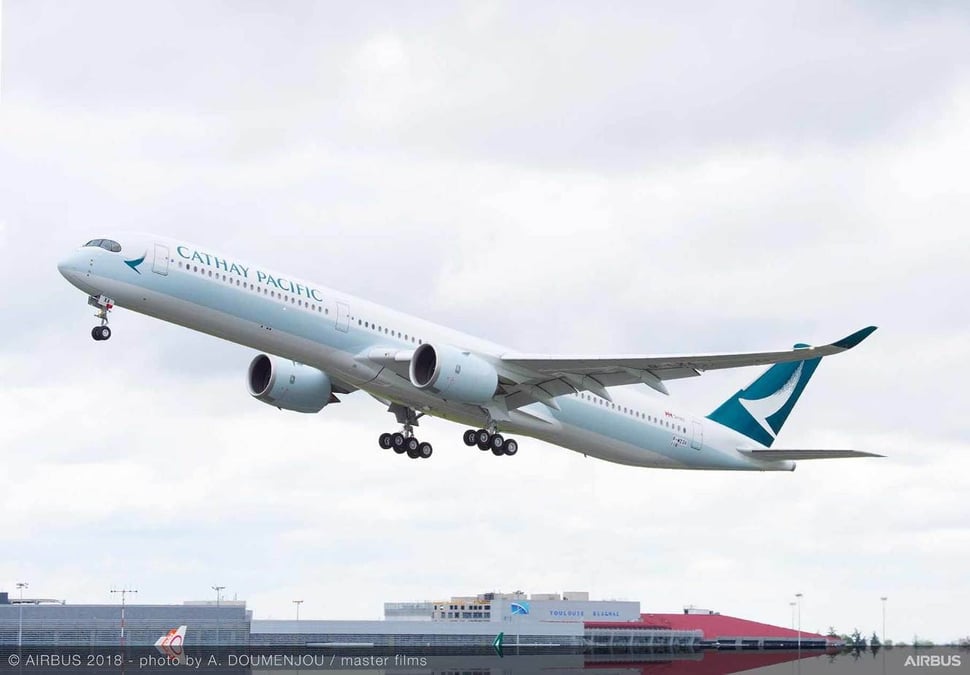 Cathay Pacific réceptionnera sept autres Airbus A350-1000 d'ici à la fin 2018.