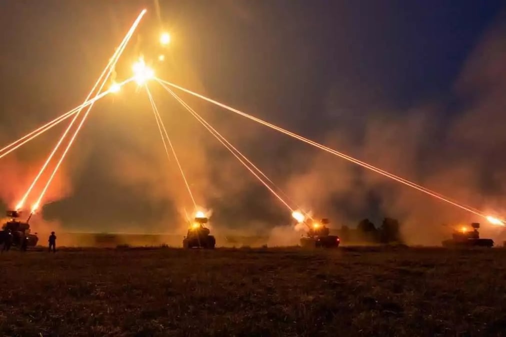 Flakpanzer Gepard B2L Roumain lors d'un entrainement en Pologne en juillet 2021.