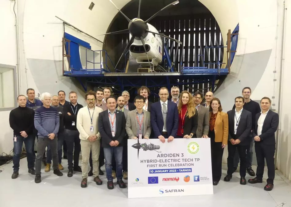 First run of Tech TP ACHIEVE hybrid electric turboprop demonstrator©Nelly Pfister - Safran