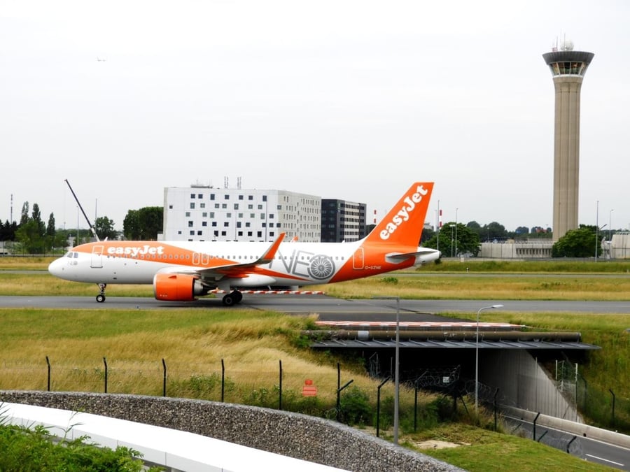L'A320neo aux couleurs d'Easyjet à Roissy CDG