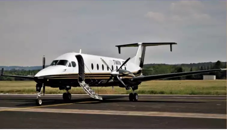 Un Beechcraft 1900D de la compagnie Twin Jet
