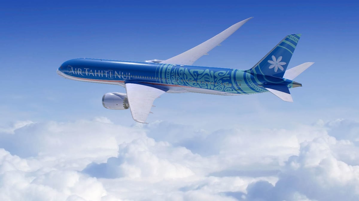Extérieur du Boeing 787-9 d'Air Tahiti Nui