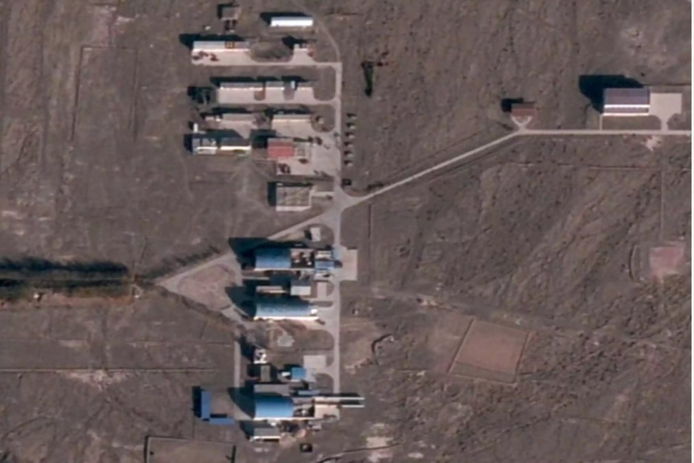Le site d'essai de Korla Est, où la Chine est soupçonnée d'utiliser des armes laser anti-satellites contre les satellites étrangers. Photo : BlackSky
