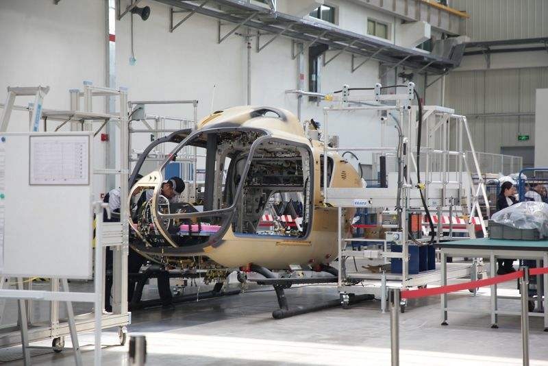 H135 assembly line in Qingdao.