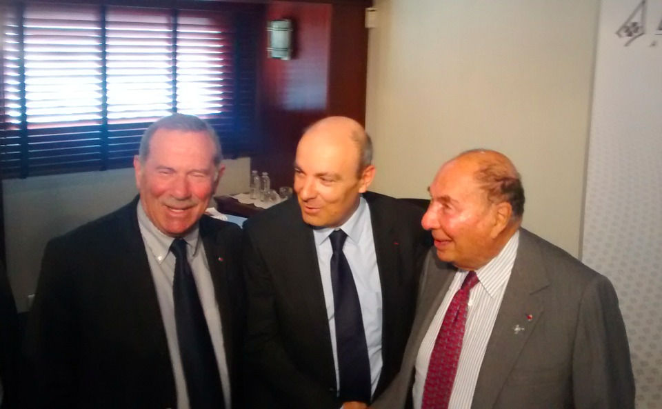 Eric Trappier, son prédécesseur et Serge Dassault