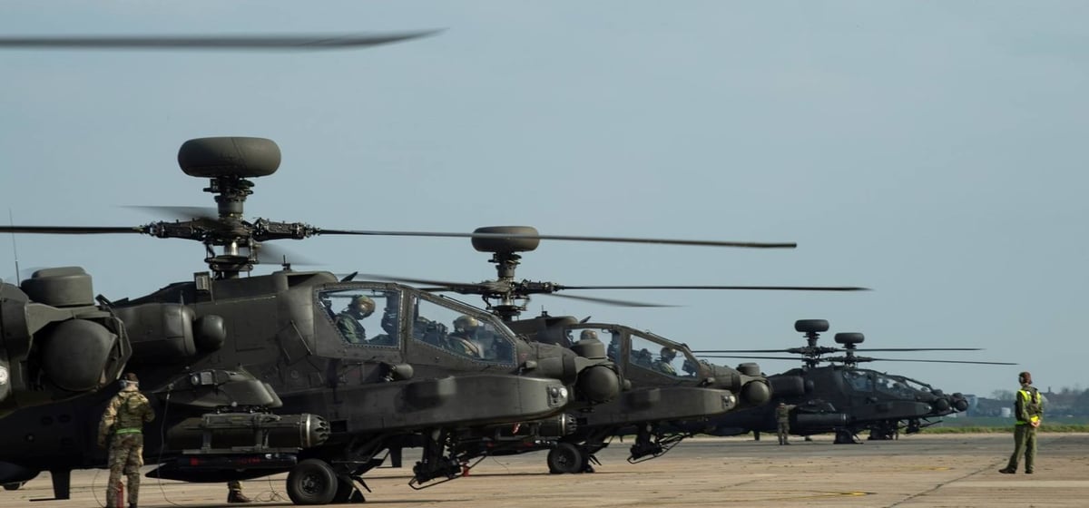 Des Apache sont déployés en Estonie.