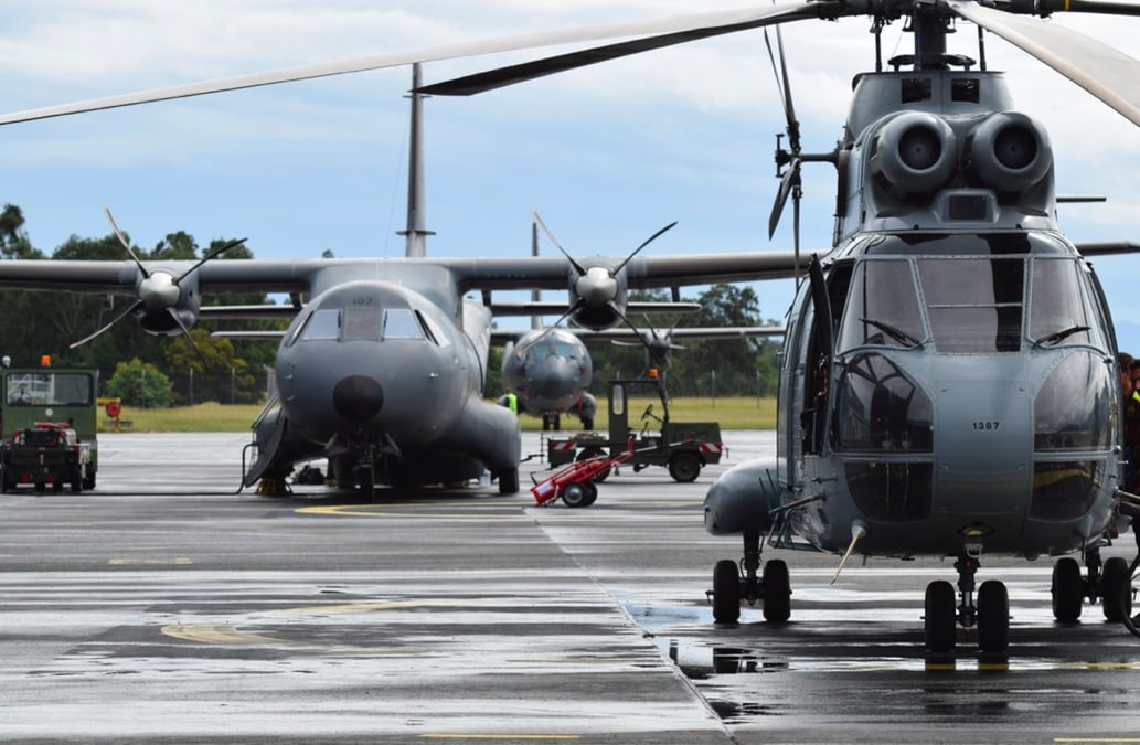 Puma et Casa de l'armée de l'Air participent à Croix du Sud