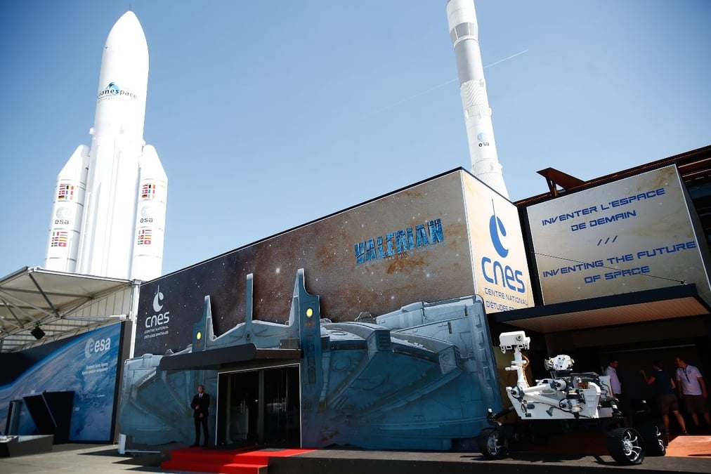 CNES pavilion at 2017 Paris Air Show.