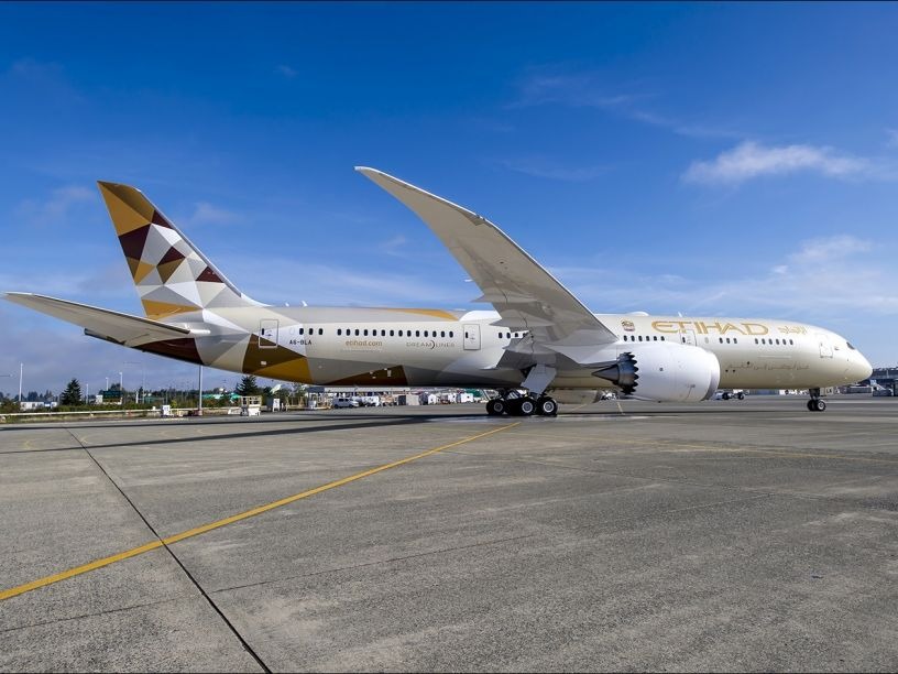 Etihad Boeing 787.