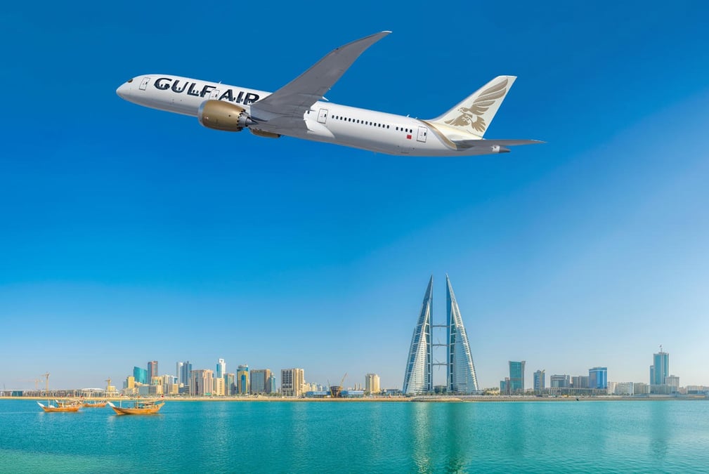 Gulf Air Boeing 787-9.