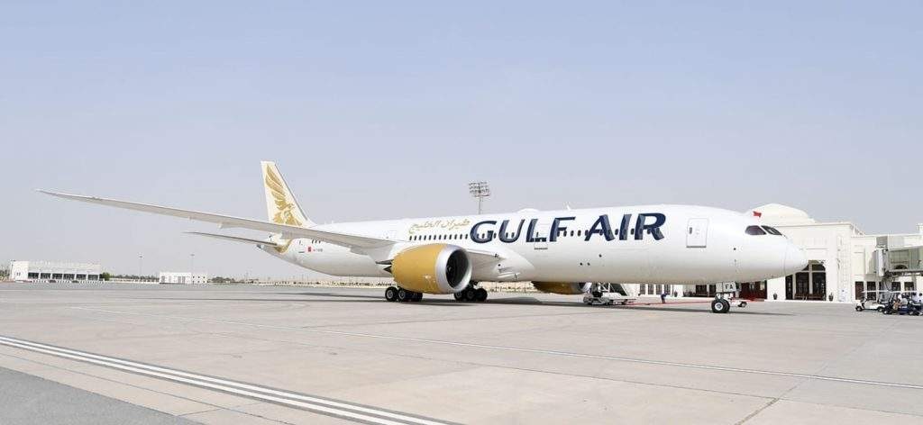 Gulf Air alignera cinq Boeing 787-9 en 2018 habillés de la nouvelle livrée.