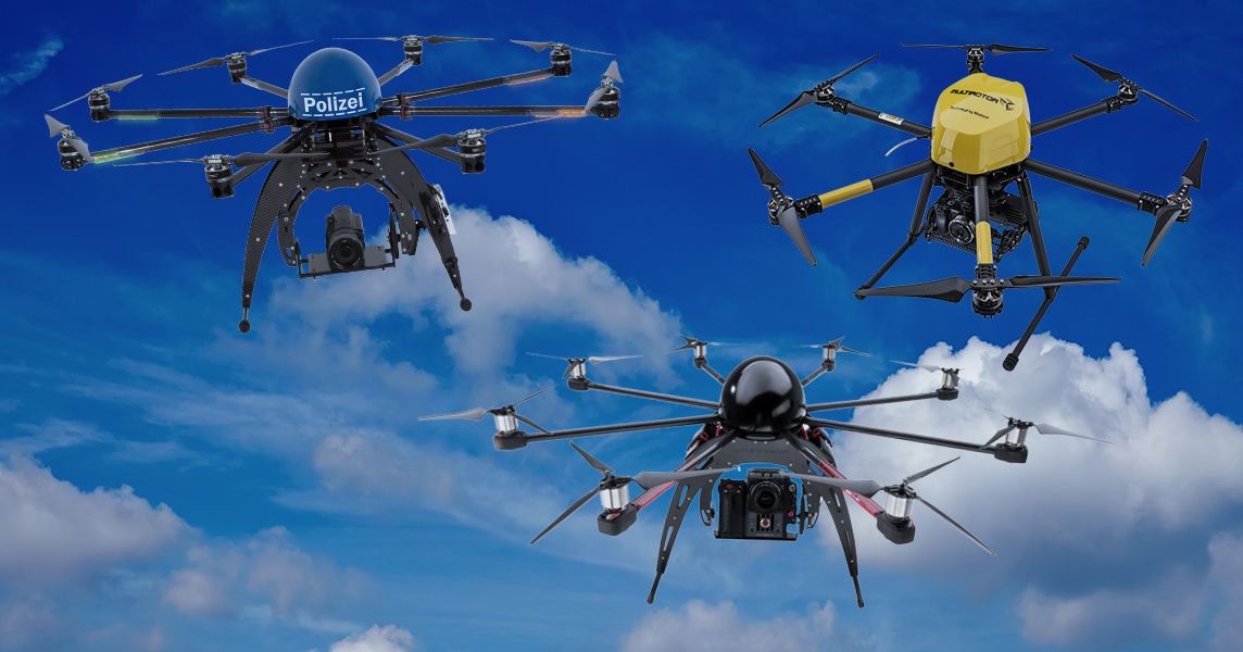 Multirotor a exposé sur ILA son drone Eagle G4, dédié à la police.