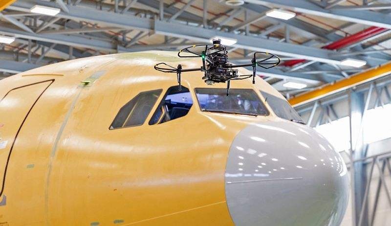 Airbus souhaite employer des drones pour la maintenance d'aéronefs militaires.