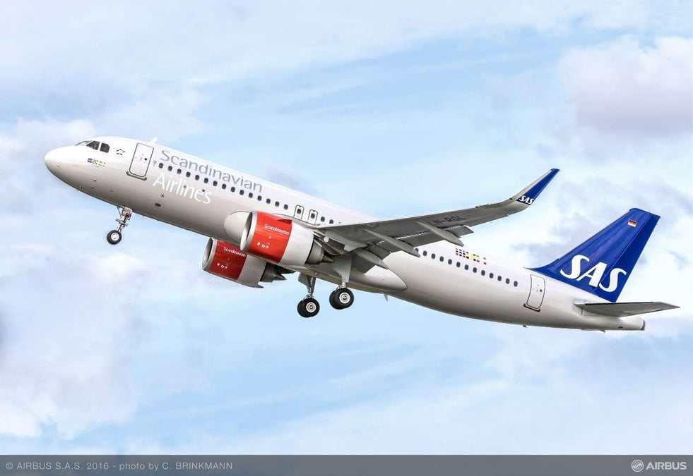 SAS compte déjà en flotte 17 Airbus A320neo d'une première commande de 30 exemplaires.