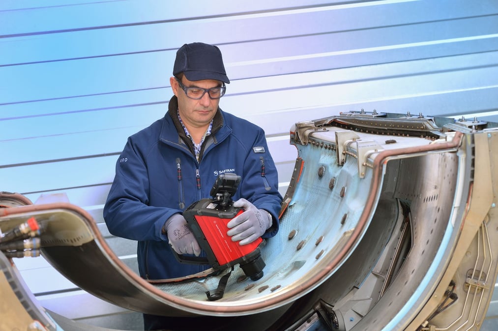 Presto est un outil permettant d’évaluer directement sous l’aile les effets de surchauffe potentielle des structures composites sans contrôle destructif.