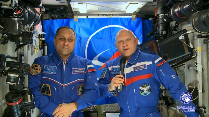 Le traditionnel message enregistré à bord de l'ISS pour le 12 avril