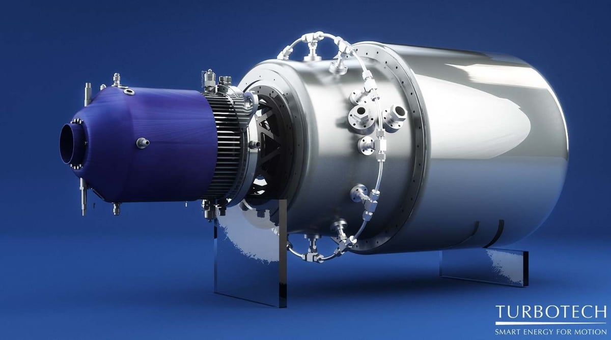 Le turbogénérateur de Turbotech intègre une turbine à cycle régénératif.