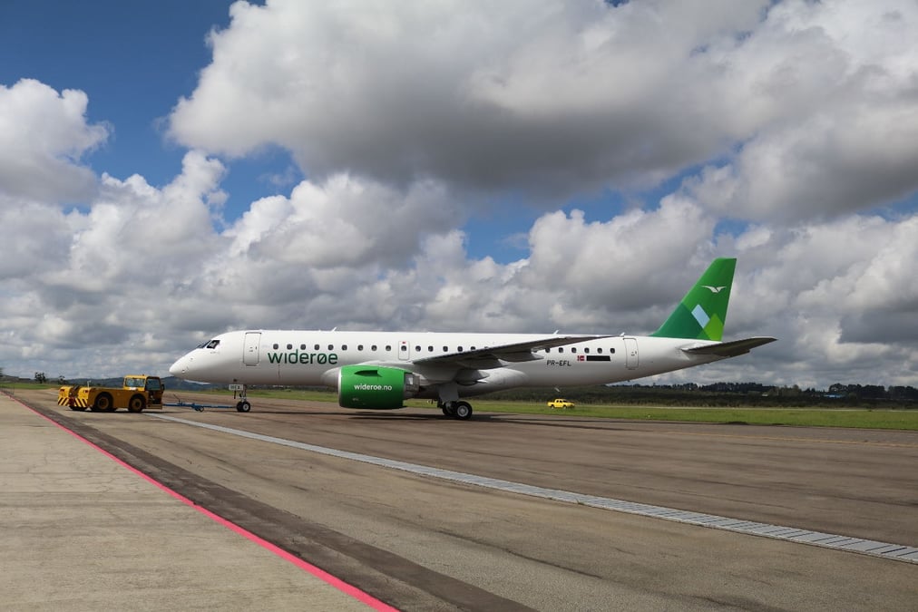 Wideroe a réceptionné son premier Embraer E190-E2.