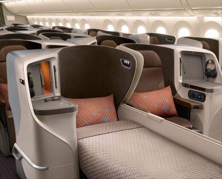 La nouvelle business class des Boeing 787-10 de SIA