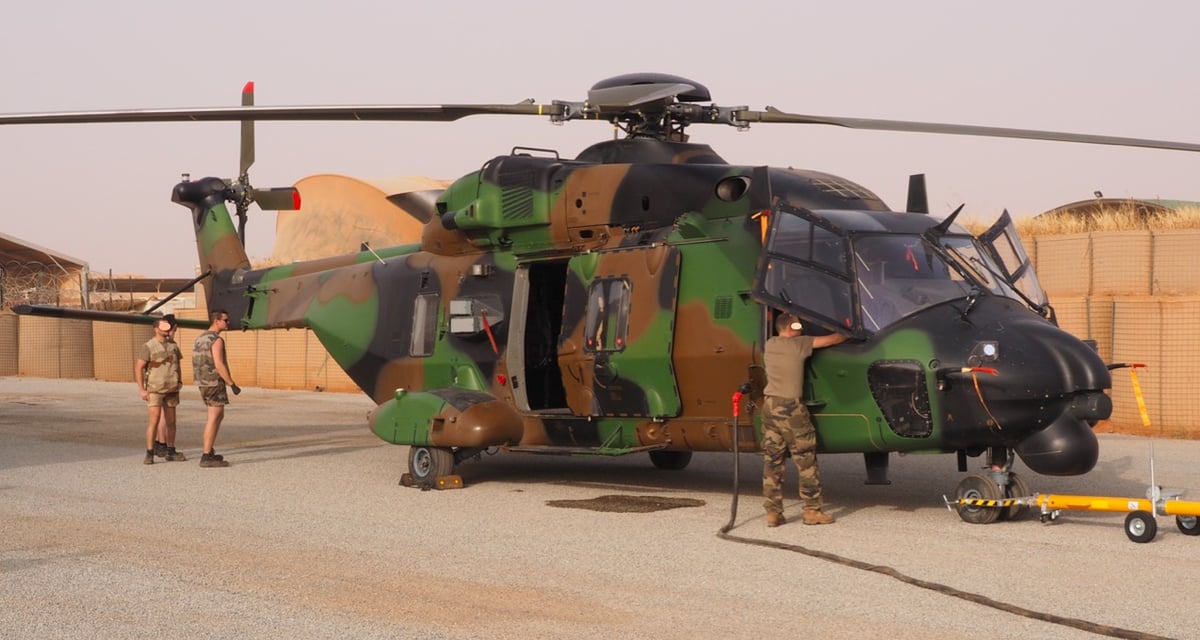 NH90 déployé dans le cadre de l'opération Barkhane.
