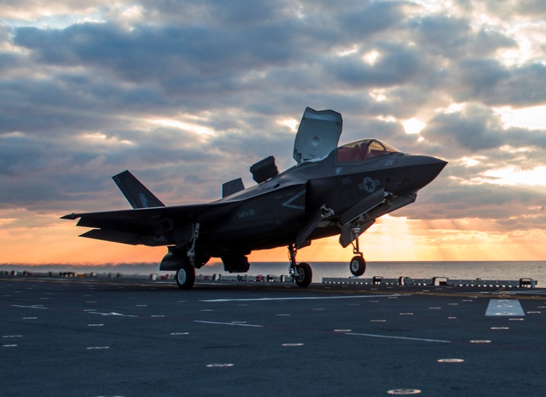Le F-35B est déployé à bord de l'USS Wasp
