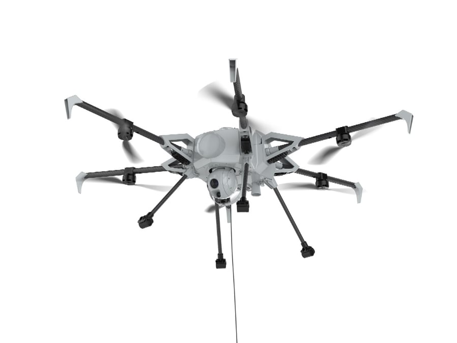 Elistair a développé un nouveau drone captif, avec plus de 10 heures d'autonomie.