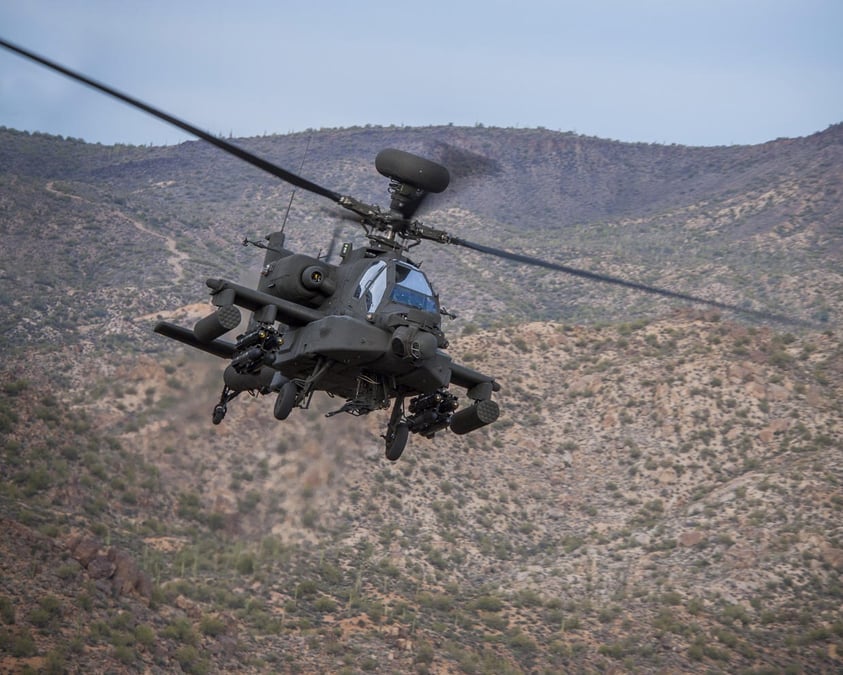 AH-64E Apache.