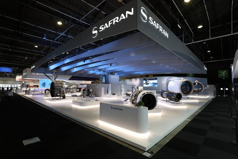 Safran stand at the Paris Air Show.