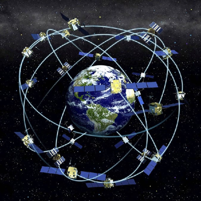 Les orbites des satellites GPS sont inclinées de 55° par rapport à l’équateur.