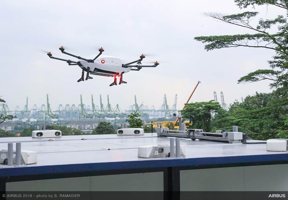 Le système Skyways permet d'effectuer des livraisons au sein des zones urbaines.