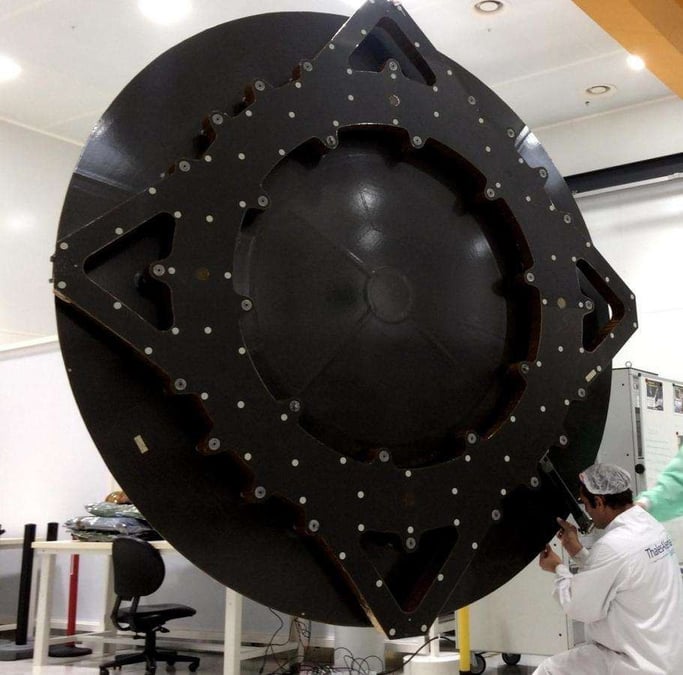 The new antenna reflector.