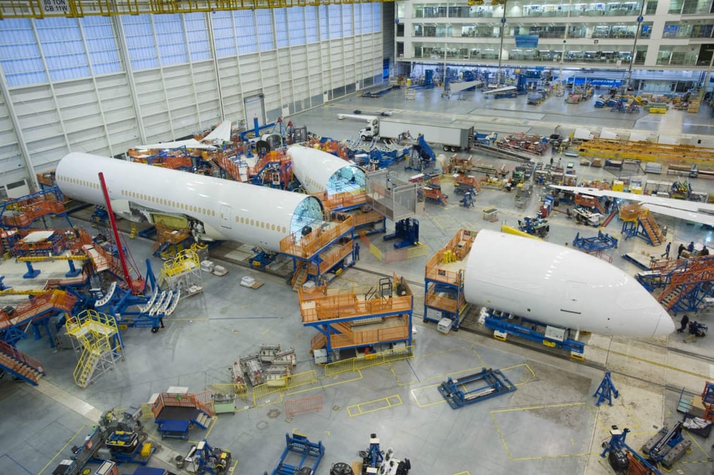 Boeing 787-10 assembly in North Charleston.