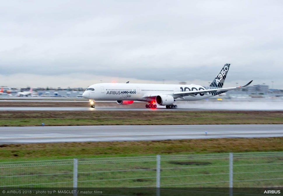 L'Airbus A350-1000 s'est vendu à 169 exemplaires auprès de 11 clients dont trois en Asie.