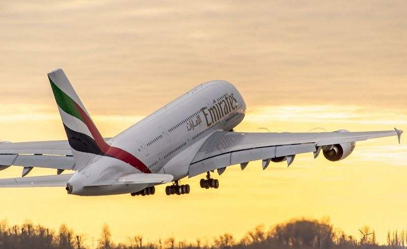 Emirates A380.