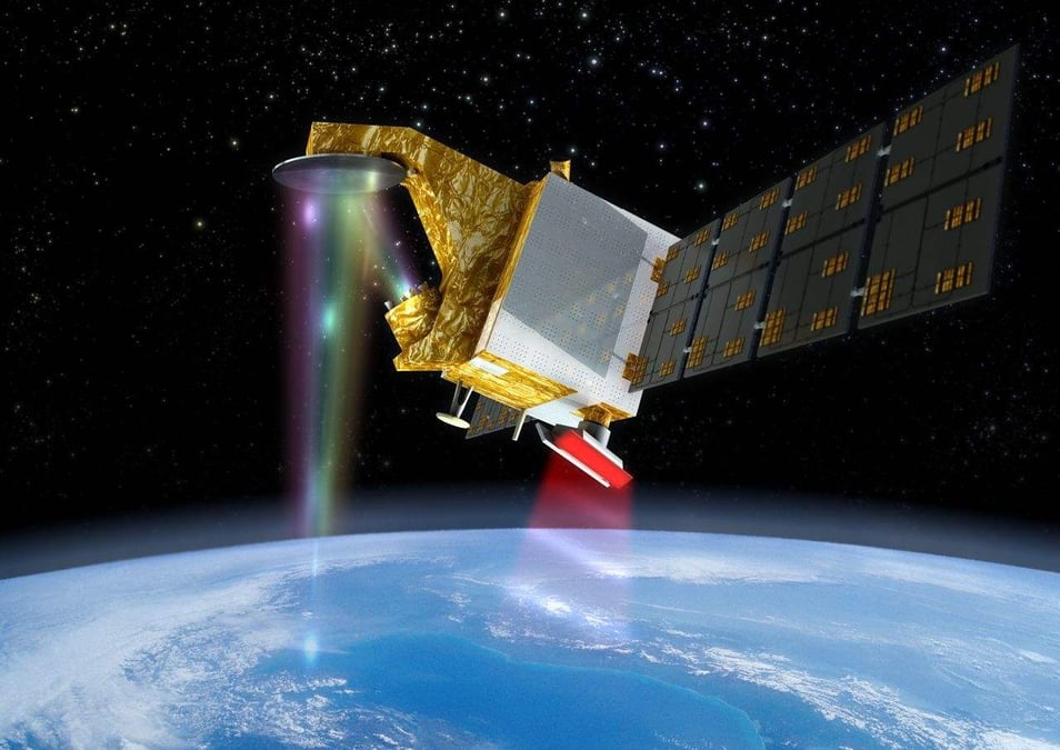Vue d'artiste du satellite franco-chinois CFOSat