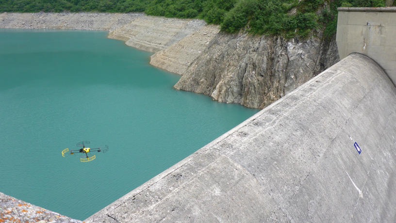 EDF peut avoir recours aux drones pour l'inspection des barrages.